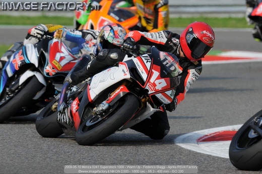 2009-05-10 Monza 0241 Superstock 1000 - Warm Up - Federico Biaggi - Aprilia RSV4 Factory